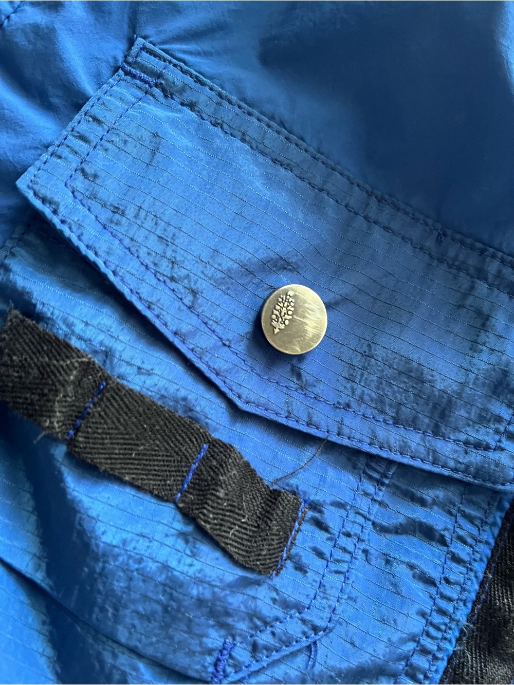 Free People Movement Blue Cargo Hiking Drawstring Shorts - Picture 3 of 8